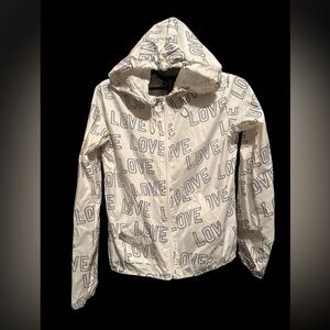 Reflex White Love Print light weight Jacket